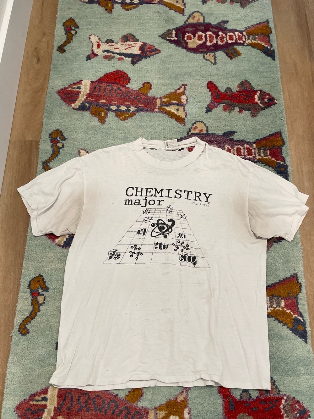 Vintage 90s Chemistry Major Distressed Thrashed Graphic T-shirt